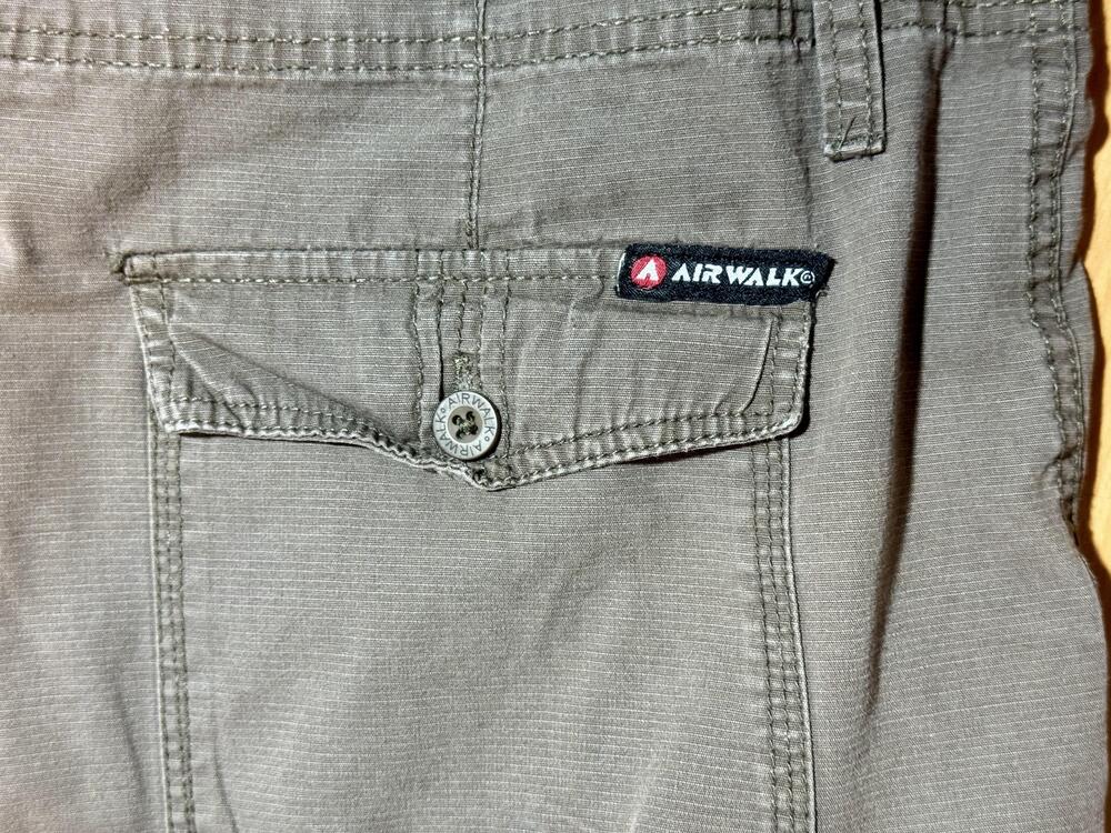 Airwalk Cargo Shorts Mens 38 Gray Outdoor Casual Utility Pockets 100% Cotton - Picture 10 of 10